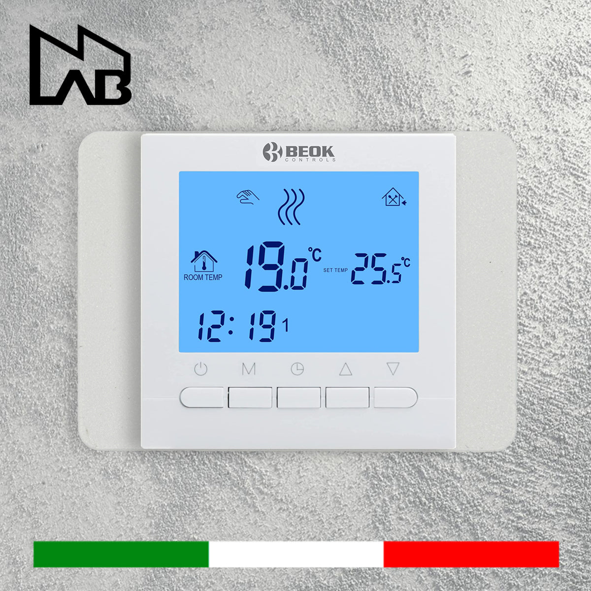 Placca Termostato BEOK - Per Scatola 503 - Adattatore Cornice - 103