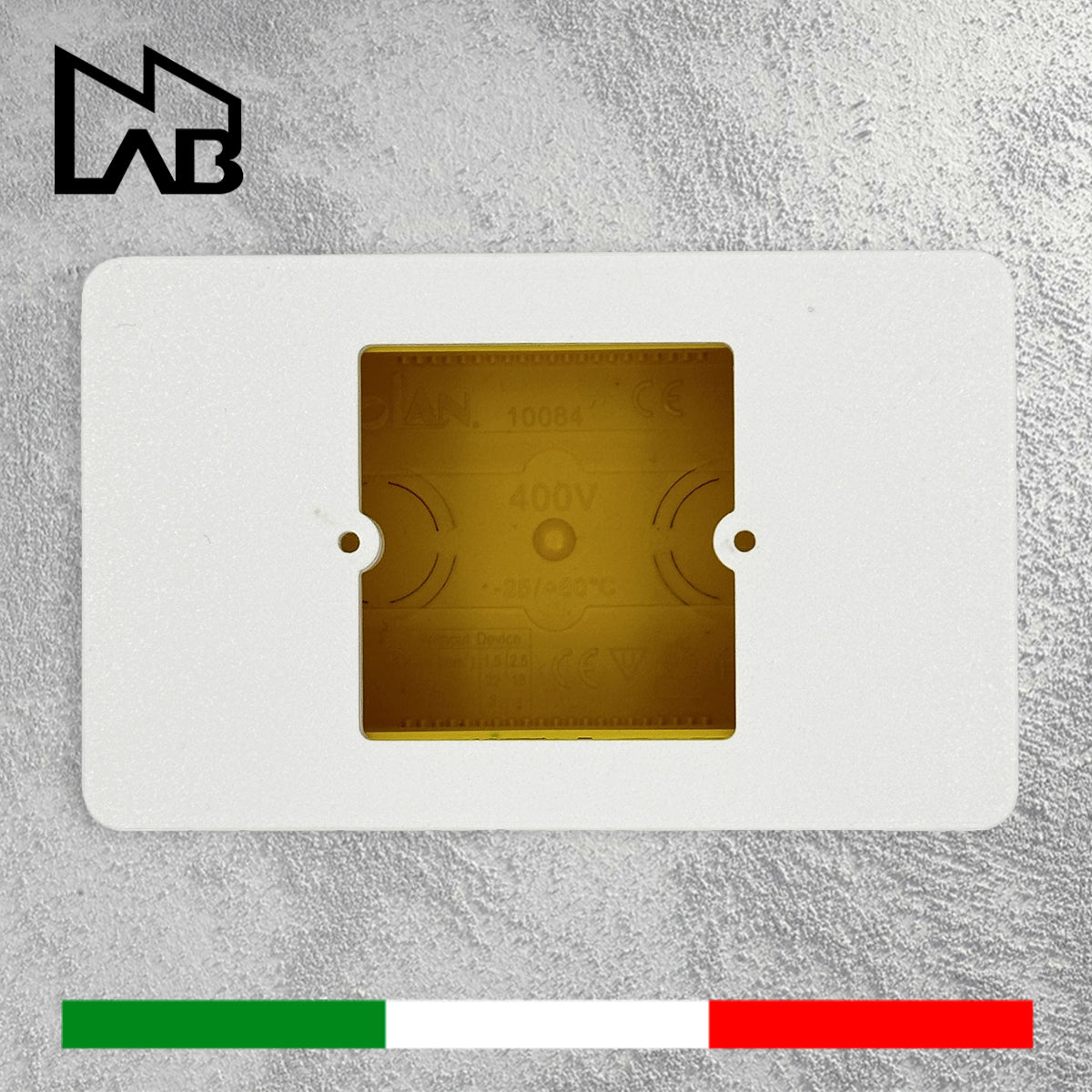 Rahmenplattenadapter für 60-mm-Thermostate auf 504-Kassette, 4 Plätze – 108