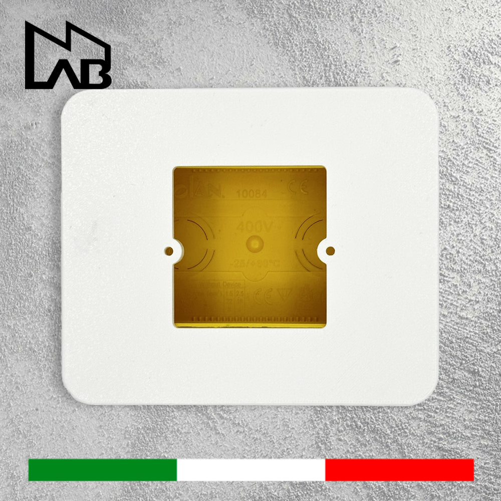 Komplettrahmen Tado Thermostat - 4-Platz-Box 504 Adapterplatte - 111