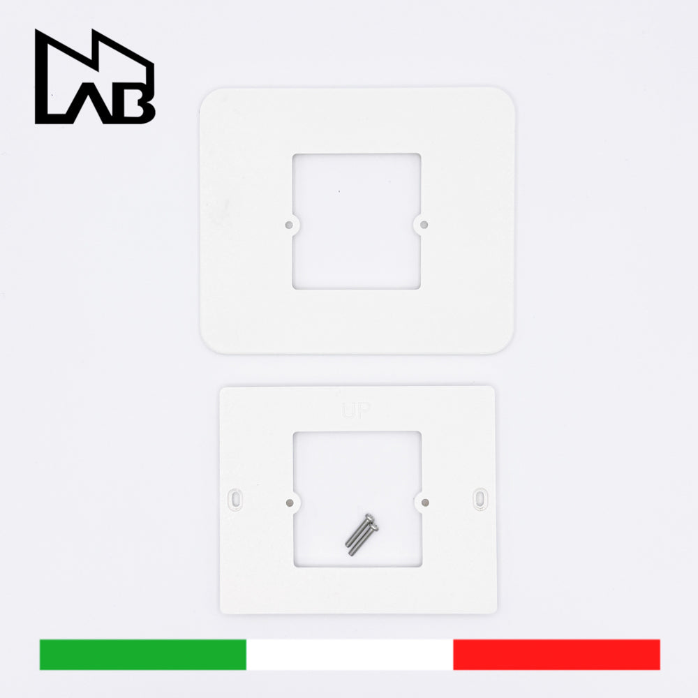 Komplettrahmen Tado Thermostat - 4-Platz-Box 504 Adapterplatte - 111