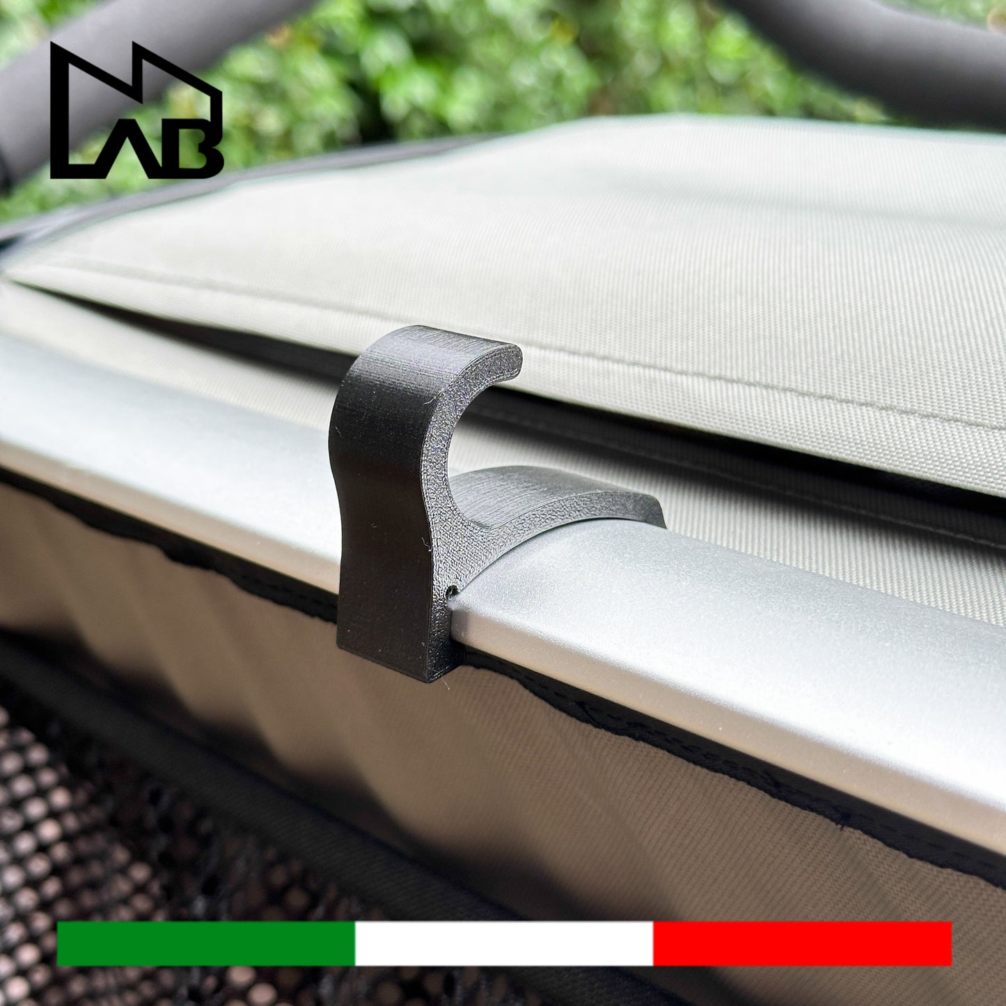 88N – 2 x Haken für Tasche, Rucksack, Helm für Thule Chariot und Urban Glide Carts