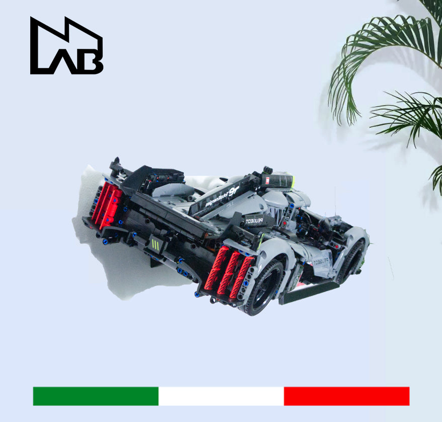 209 - Wall Mount Bracket Lego Peugeot 9X8 Le Mans HyperCar 42156