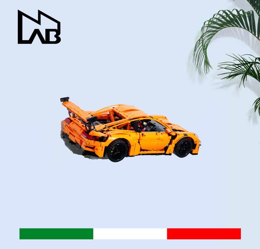 218 - Staffa Supporto Per Montaggio A Parete Lego Porsche 911 GT3 RS 42056