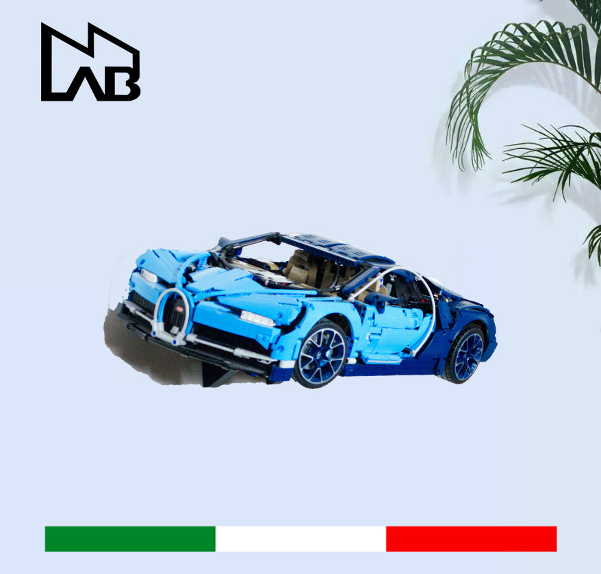 224 - Staffa Supporto Per Montaggio A Parete Lego Bugatti Chiron 42083