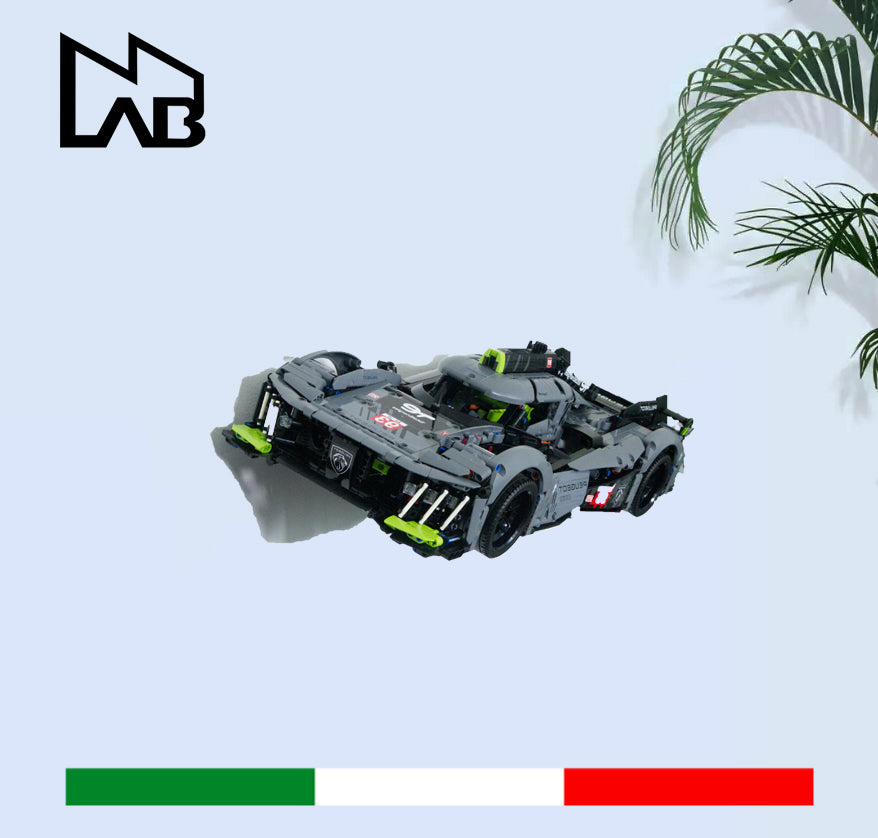 Staffa A Parete Per Lego Peugeot 9X8 Le Mans HyperCar 42156